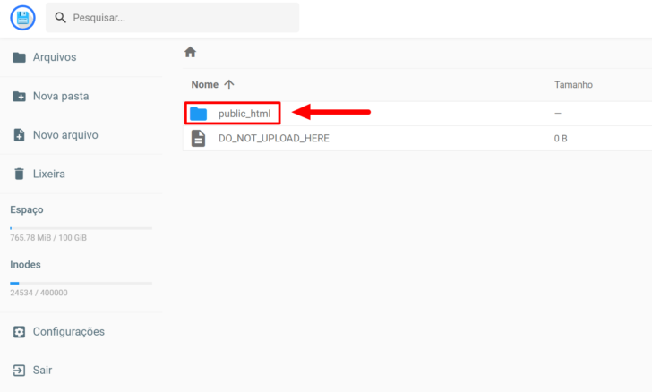 Gerenciador e editor de arquivos online da Hostinger