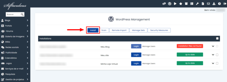 Instalador do WordPress no cPanel