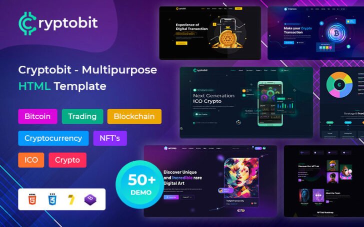 Cryptobit HTML template