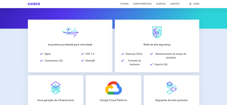 A Kinsta oferece diversos diferenciais em sua infraestrutura, que utiliza os data centers da Google Cloud Platform - Imagem: Kinsta