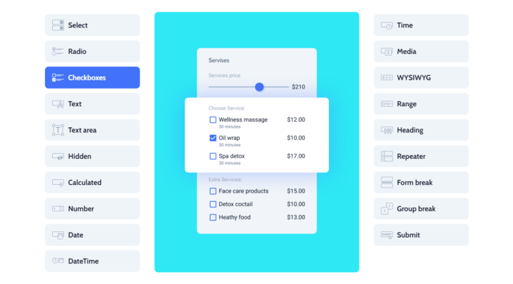 A opção “checkbox” permite ao usuário marcar múltiplas opções