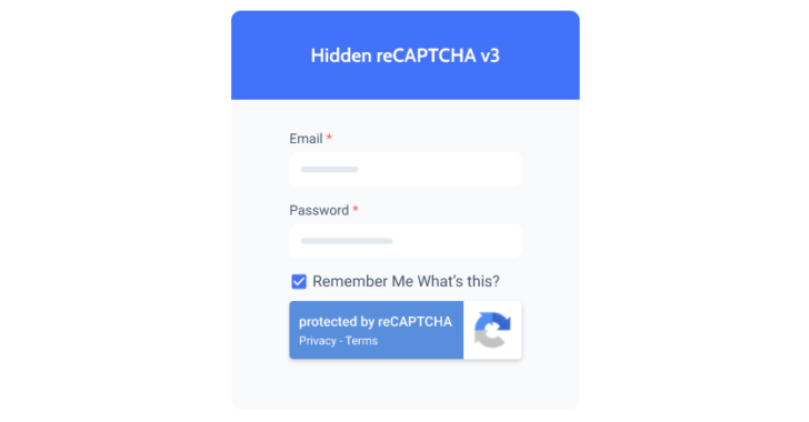 o reCaptcha já vem integrado ao JetFormBuilder